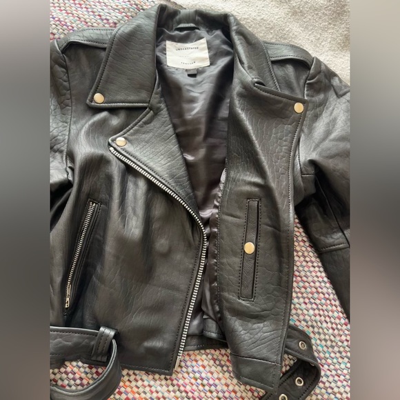 COPY - Understated Leather Oversized Scrunch Jacket - Picture 6 of 15